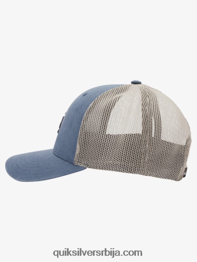 мушкарци Quiksilver земаљски шешир за камионџије тамни шкриљевац Z824VN602