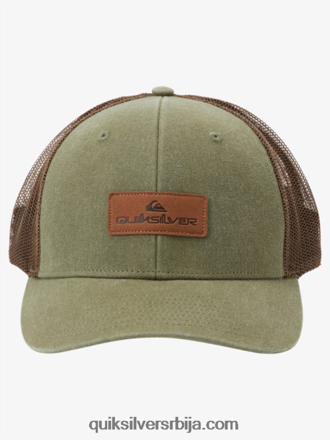 мушкарци Quiksilver доле капа камионџија маслинасто сива Z824VN660