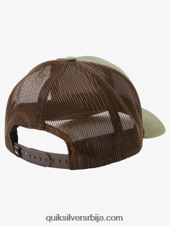 мушкарци Quiksilver доле капа камионџија маслинасто сива Z824VN660