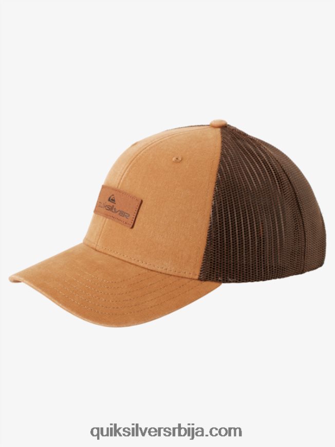 мушкарци Quiksilver доле капа камионџија боквице браон Z824VN664