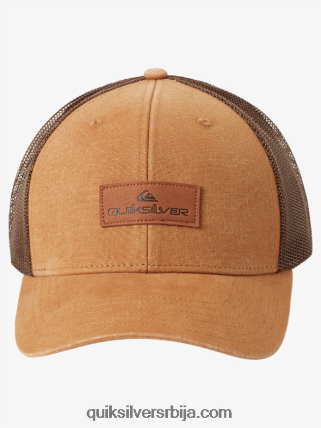 мушкарци Quiksilver доле капа камионџија боквице браон Z824VN664