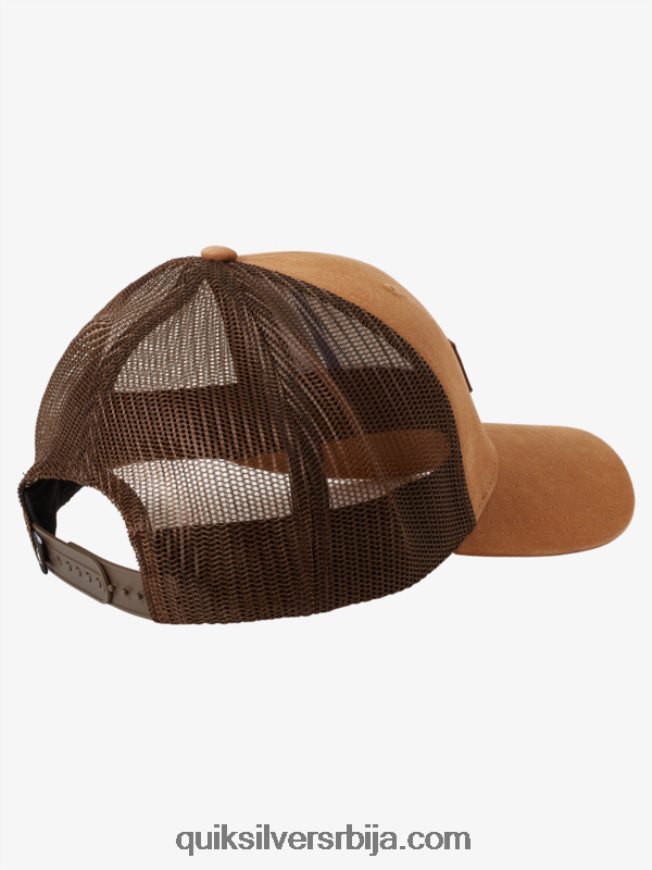мушкарци Quiksilver доле капа камионџија боквице браон Z824VN664