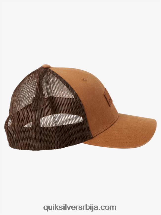 мушкарци Quiksilver доле капа камионџија боквице браон Z824VN664