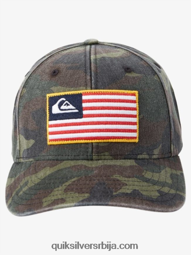 мушкарци Quiksilver приземљени америка снапбацк шешир цамо Z824VN796