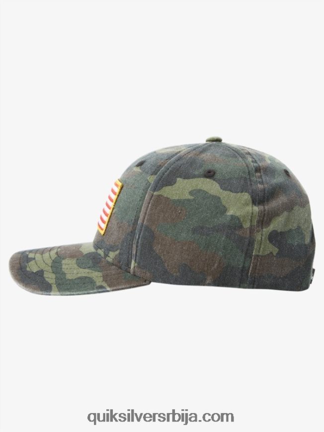 мушкарци Quiksilver приземљени америка снапбацк шешир цамо Z824VN796