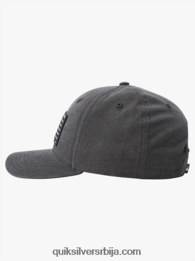мушкарци Quiksilver приземљени америка снапбацк шешир црн Z824VN797