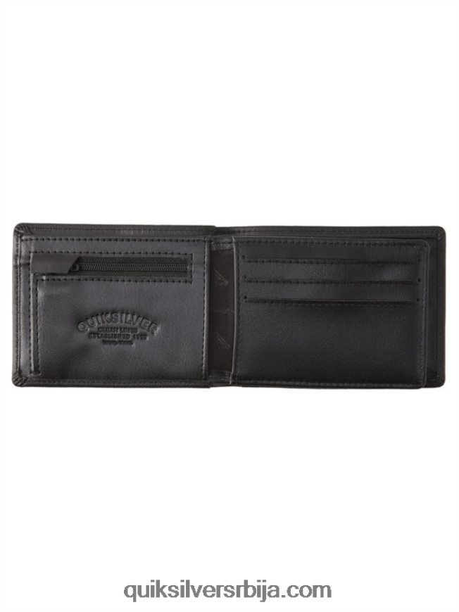 мушкарци Quiksilver мац троструки кожни новчаник црн Z824VN1221