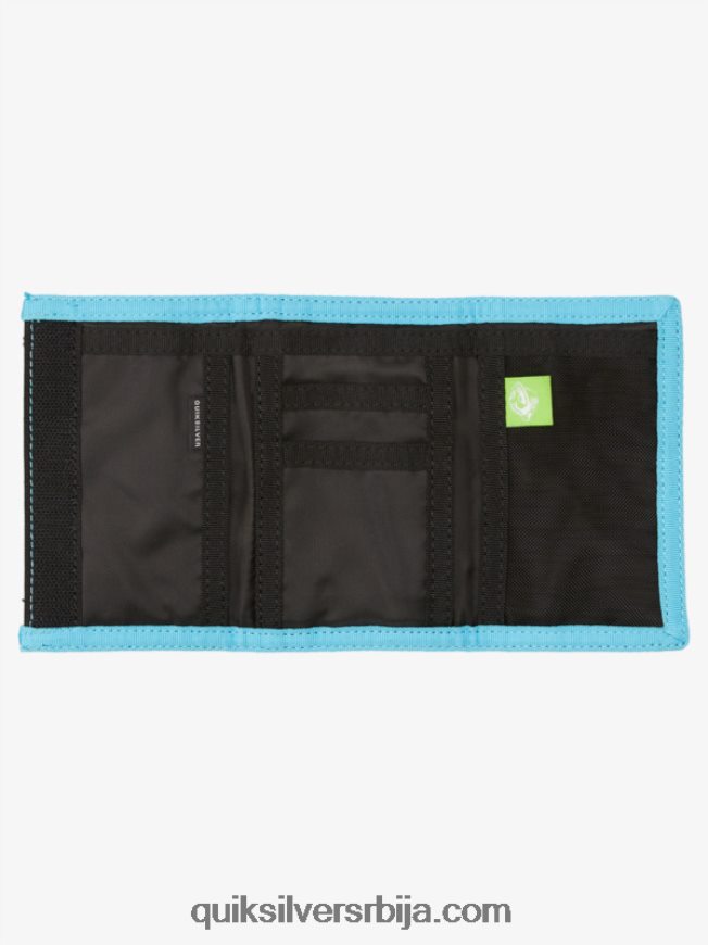 мушкарци Quiksilver свакодневно штампани троструки новчаник црни/краљевски Z824VN739