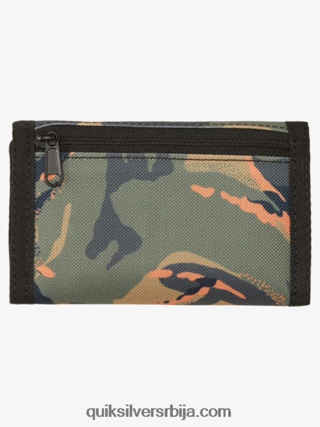 мушкарци Quiksilver свакодневно штампани троструки новчаник цамо - плаге Z824VN740
