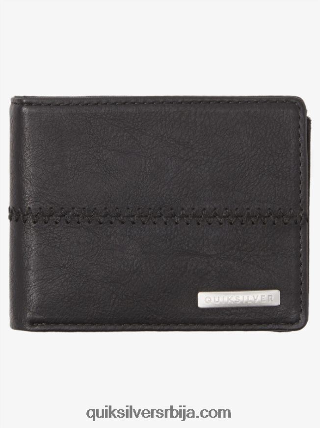 мушкарци Quiksilver ушивени троструки новчаник црна црна Z824VN906