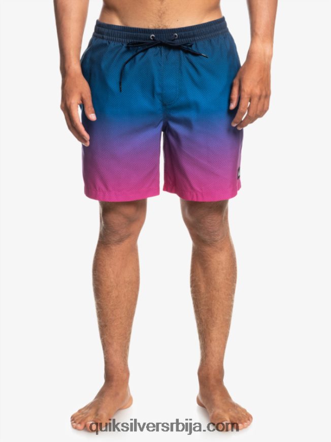 мушкарци Quiksilver свакодневни поп фаде 14 волеја поп фаде - морнарски блејзер Z824VN1243