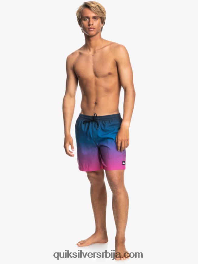 мушкарци Quiksilver свакодневни поп фаде 14 волеја поп фаде - морнарски блејзер Z824VN1243