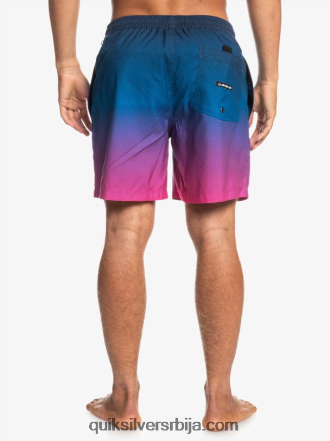 мушкарци Quiksilver свакодневни поп фаде 14 волеја поп фаде - морнарски блејзер Z824VN1243