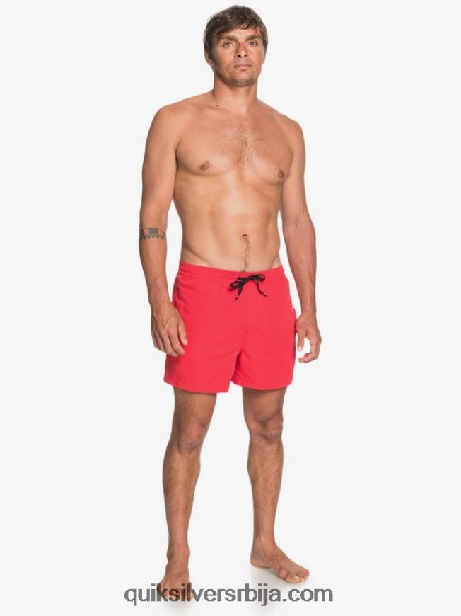 мушкарци Quiksilver свакодневно 15 волеја високог ризика црвена Z824VN463