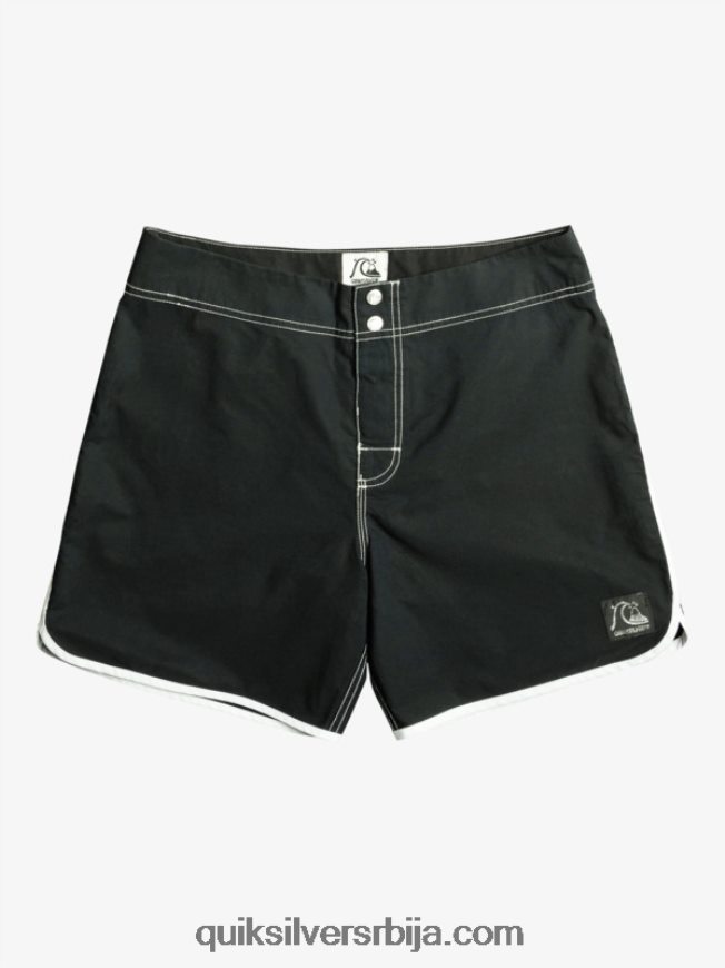 мушкарци Quiksilver оригиналне шортс 16 са сцаллоп снап црн Z824VN168