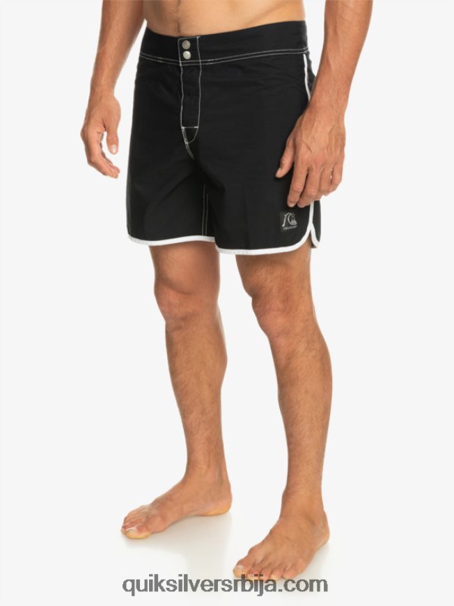 мушкарци Quiksilver оригиналне шортс 16 са сцаллоп снап црн Z824VN168
