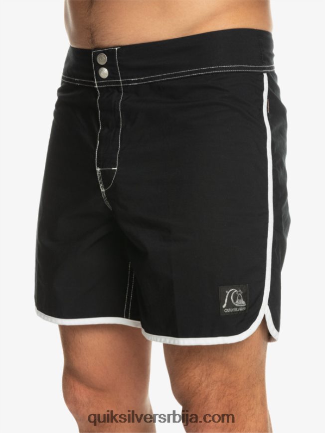 мушкарци Quiksilver оригиналне шортс 16 са сцаллоп снап црн Z824VN168