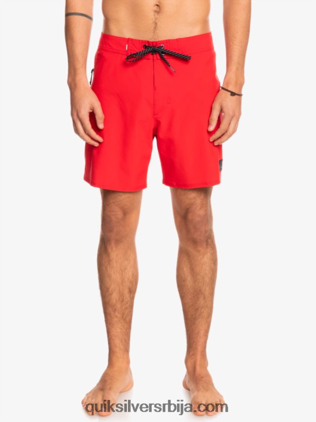 мушкарци Quiksilver сурфсилк каимана 16 боардсхортс високог ризика црвена Z824VN337