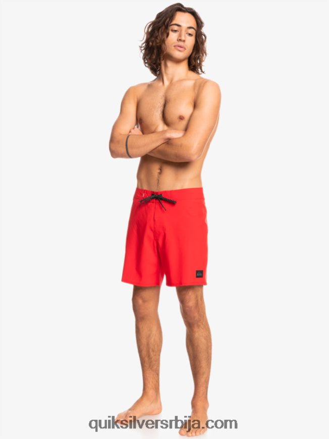 мушкарци Quiksilver сурфсилк каимана 16 боардсхортс високог ризика црвена Z824VN337