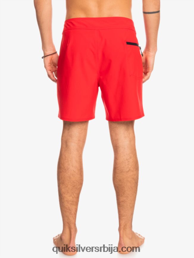 мушкарци Quiksilver сурфсилк каимана 16 боардсхортс високог ризика црвена Z824VN337