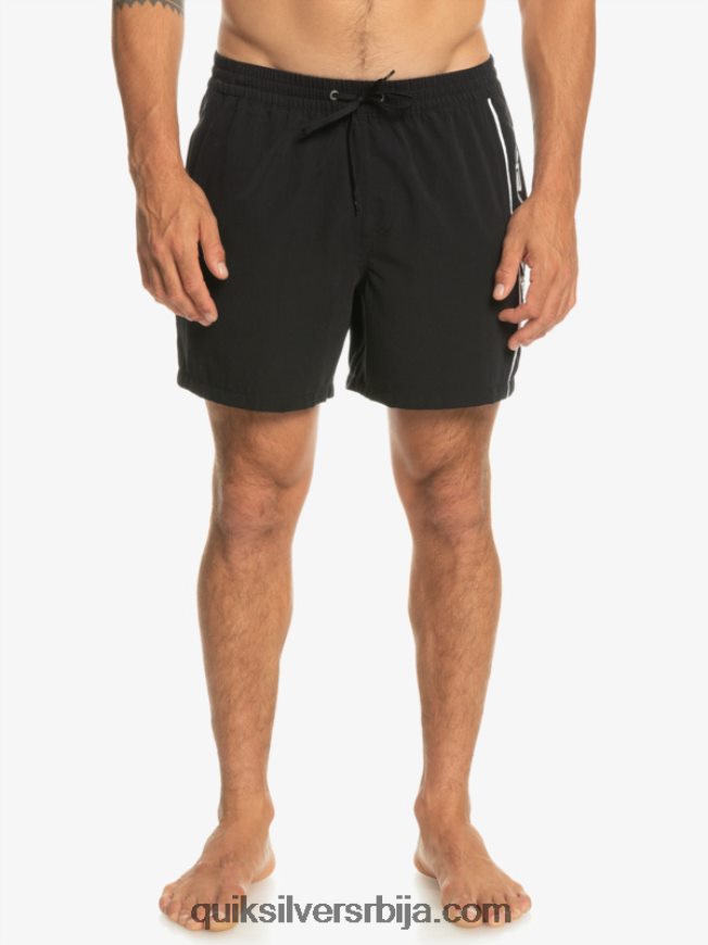 мушкарци Quiksilver свакодневни верт 16 волеја црн Z824VN698