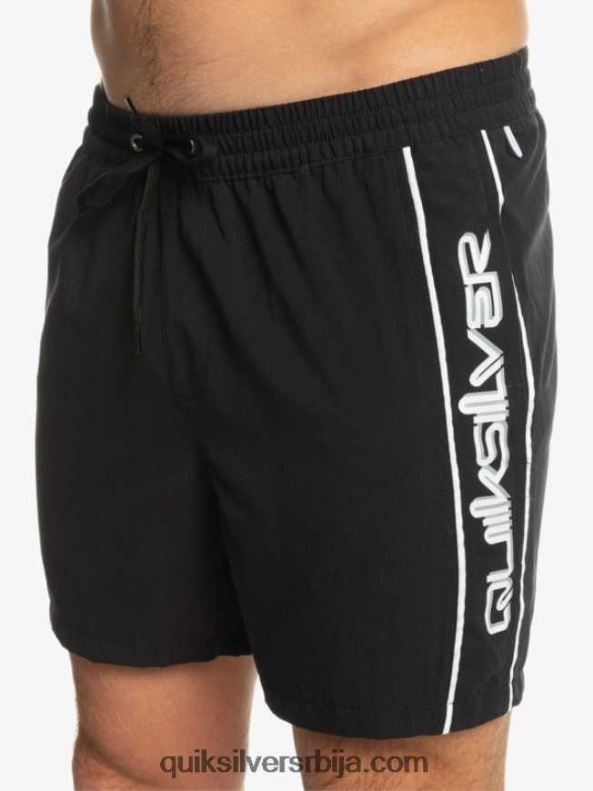 мушкарци Quiksilver свакодневни верт 16 волеја црн Z824VN698