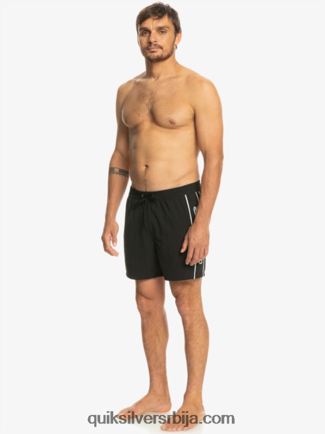 мушкарци Quiksilver свакодневни верт 16 волеја црн Z824VN698