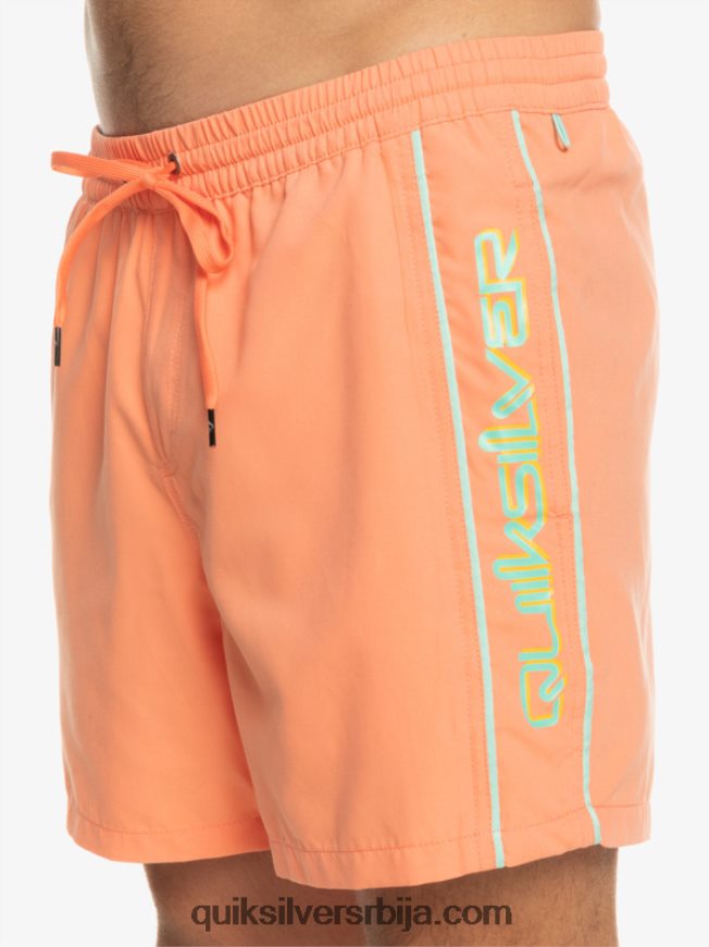 мушкарци Quiksilver свакодневни верт 16 волеја свеж лосос Z824VN703