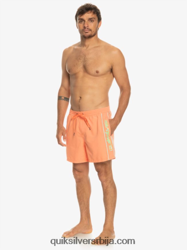 мушкарци Quiksilver свакодневни верт 16 волеја свеж лосос Z824VN703