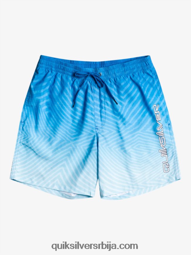мушкарци Quiksilver свакодневно искривљени лого 17 волеја сноркел блуе Z824VN1178