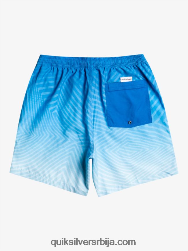 мушкарци Quiksilver свакодневно искривљени лого 17 волеја сноркел блуе Z824VN1178