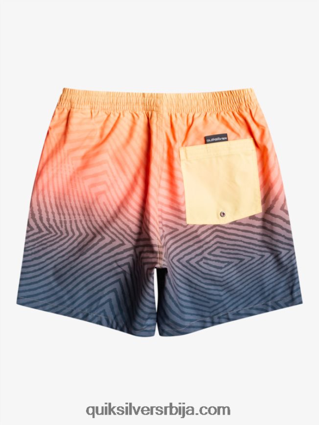 мушкарци Quiksilver свакодневно искривљени лого 17 волеја поноћна морнарица Z824VN1179