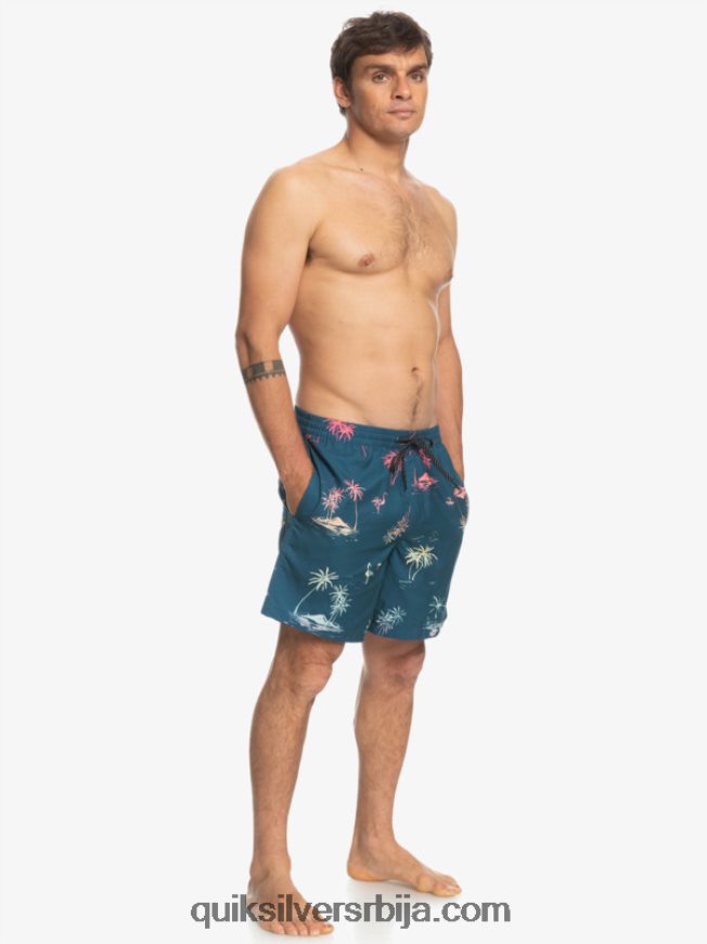 мушкарци Quiksilver свакодневни микс 17 волеја мајолика плава Z824VN1465
