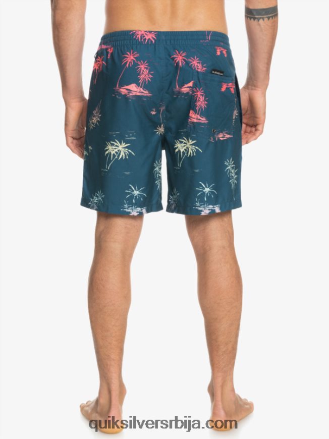 мушкарци Quiksilver свакодневни микс 17 волеја мајолика плава Z824VN1465