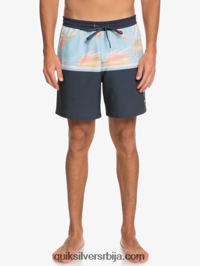 мушкарци Quiksilver сурфсилк дивизија 17 волеја поноћна морнарица Z824VN1636