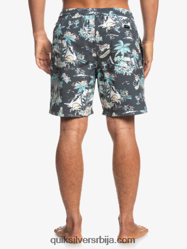 мушкарци Quiksilver хотел парадисо 17 волеја хотел парадисо - црни Z824VN1765