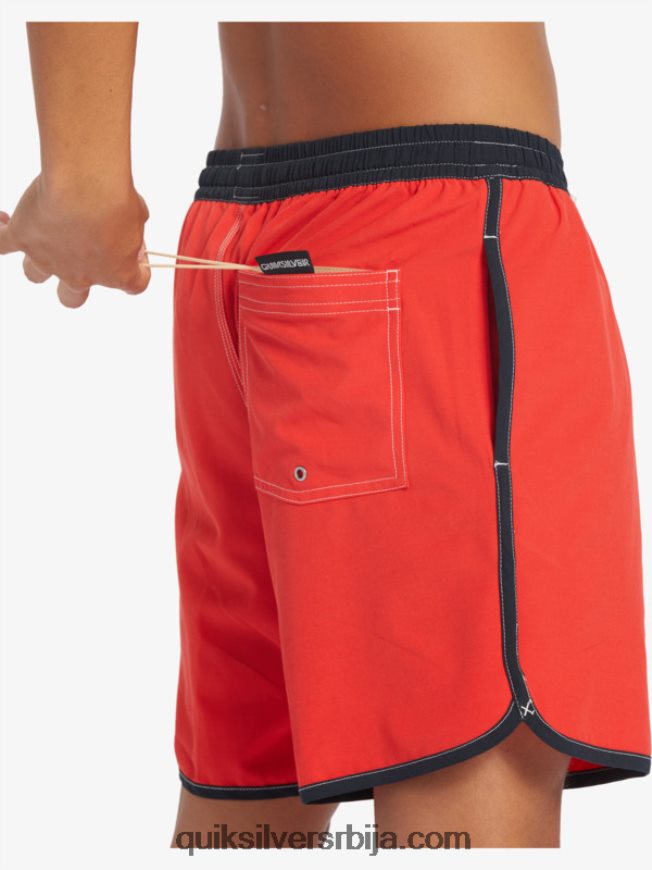 мушкарци Quiksilver оригинална капица 17 волеја високог ризика црвена Z824VN198