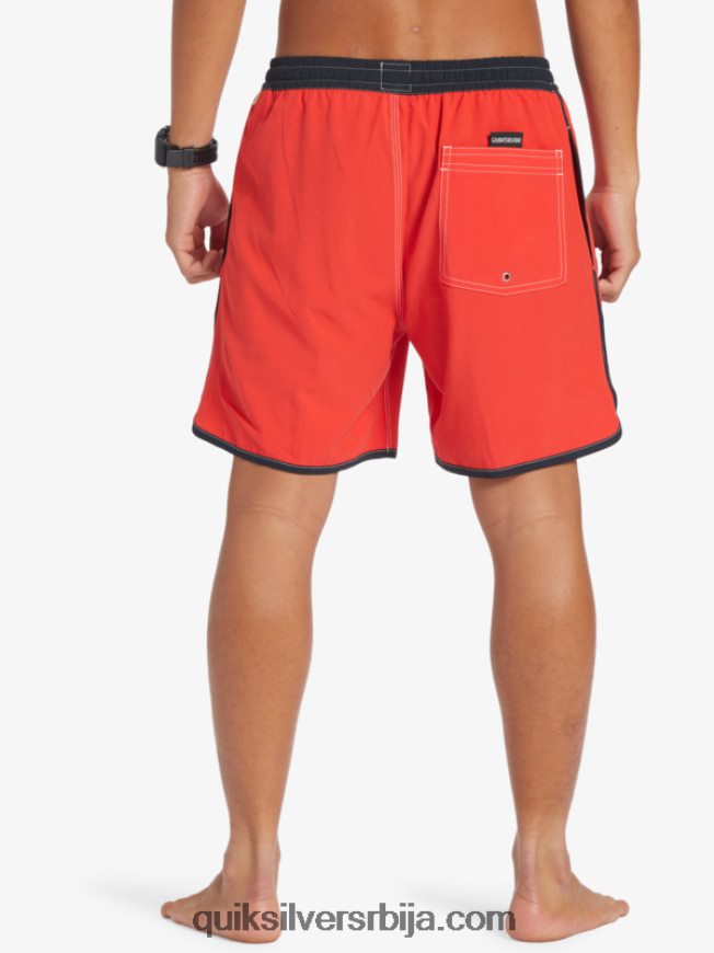 мушкарци Quiksilver оригинална капица 17 волеја високог ризика црвена Z824VN198
