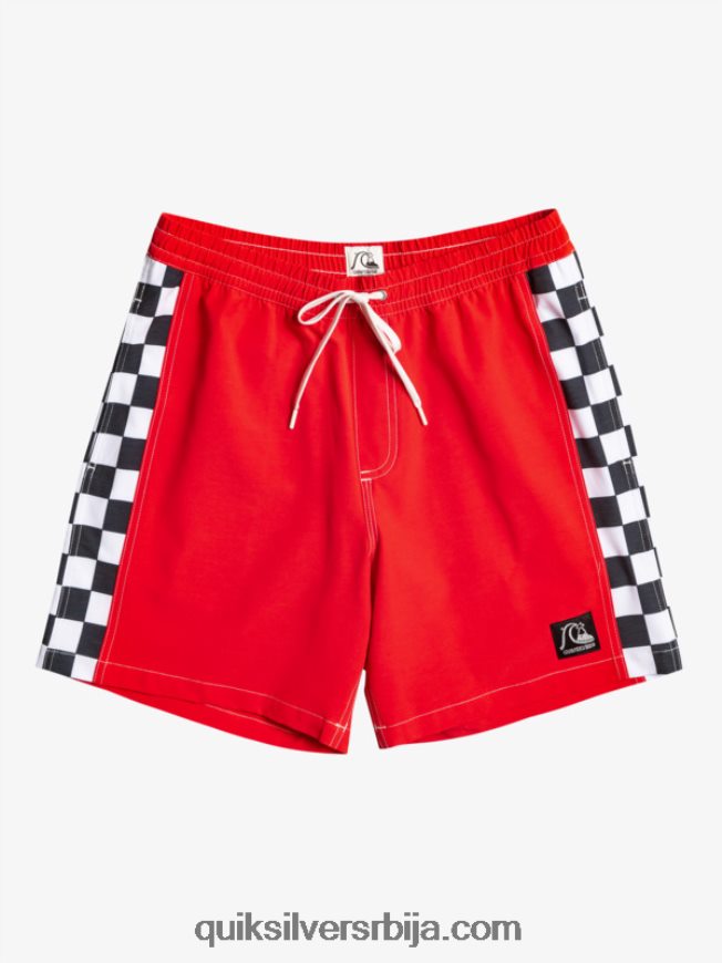 мушкарци Quiksilver оригинални лук 17 волеја високог ризика црвена Z824VN530