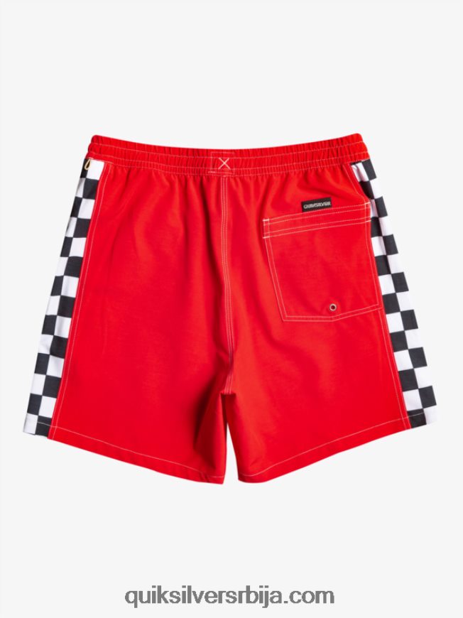мушкарци Quiksilver оригинални лук 17 волеја високог ризика црвена Z824VN530