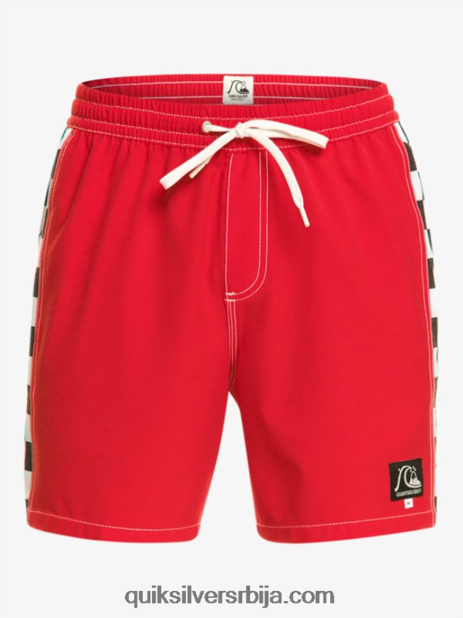 мушкарци Quiksilver оригинални лук 17 волеја високог ризика црвена Z824VN530