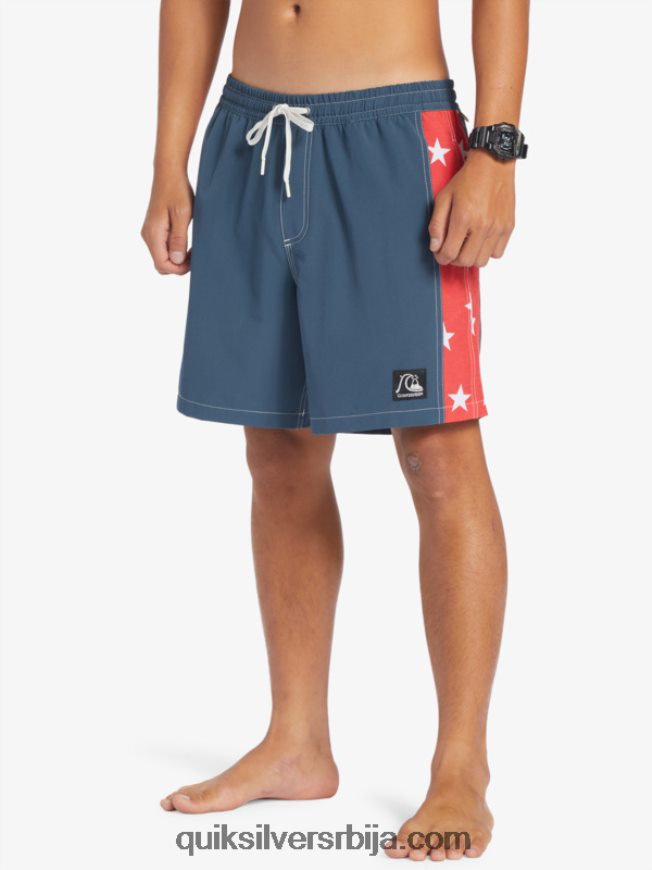 мушкарци Quiksilver оригинални лук 17 волеја поноћна морнарица Z824VN533