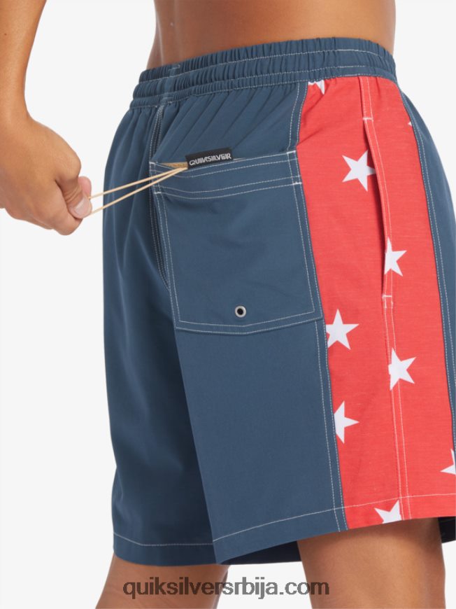 мушкарци Quiksilver оригинални лук 17 волеја поноћна морнарица Z824VN533