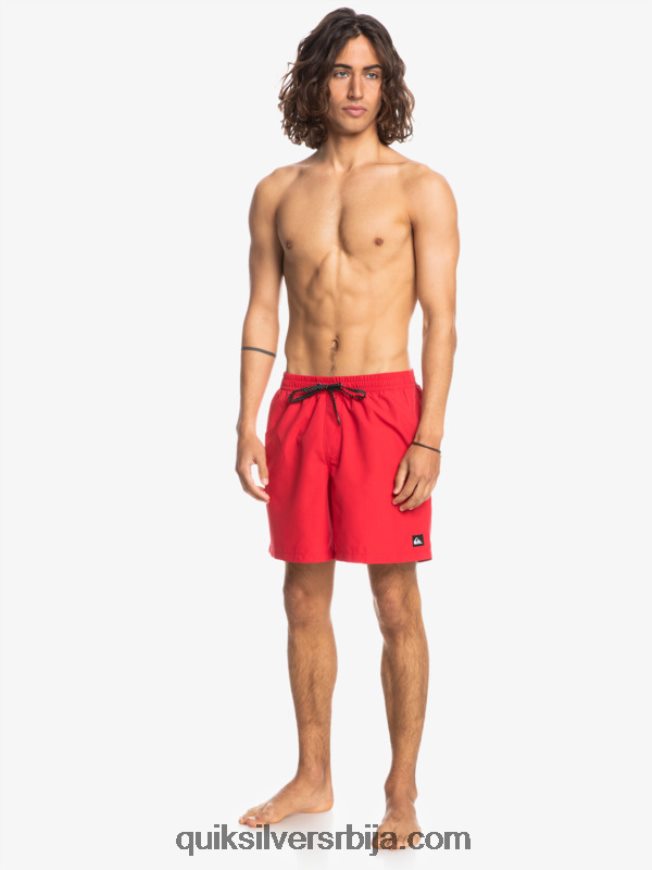 мушкарци Quiksilver свакодневно 17 волеја високог ризика црвена Z824VN618