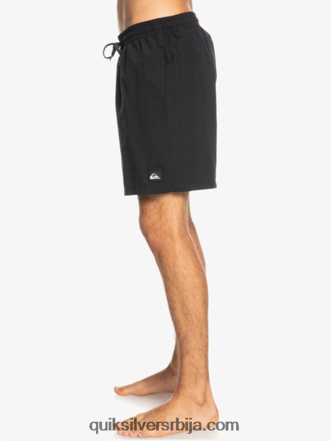 мушкарци Quiksilver свакодневно 17 волеја црн Z824VN619