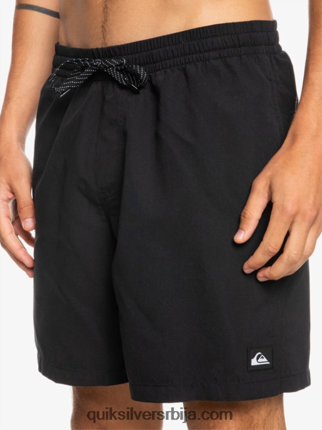 мушкарци Quiksilver свакодневно 17 волеја црн Z824VN619