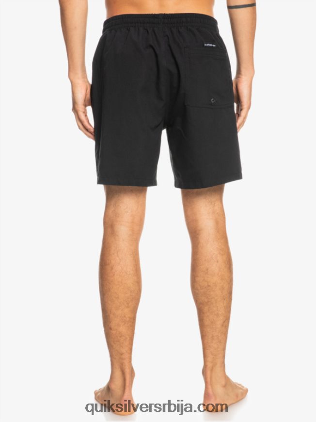 мушкарци Quiksilver свакодневно 17 волеја црн Z824VN619