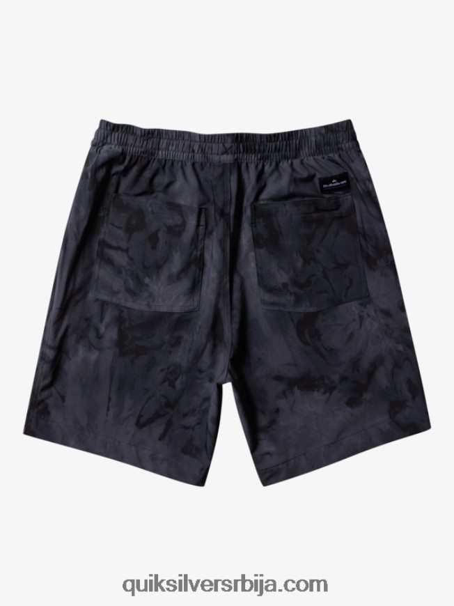 мушкарци Quiksilver такер принт 18 ампхибиан боардсхортс црн Z824VN101
