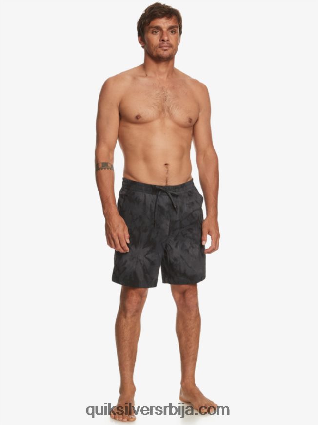 мушкарци Quiksilver такер принт 18 ампхибиан боардсхортс црн Z824VN101
