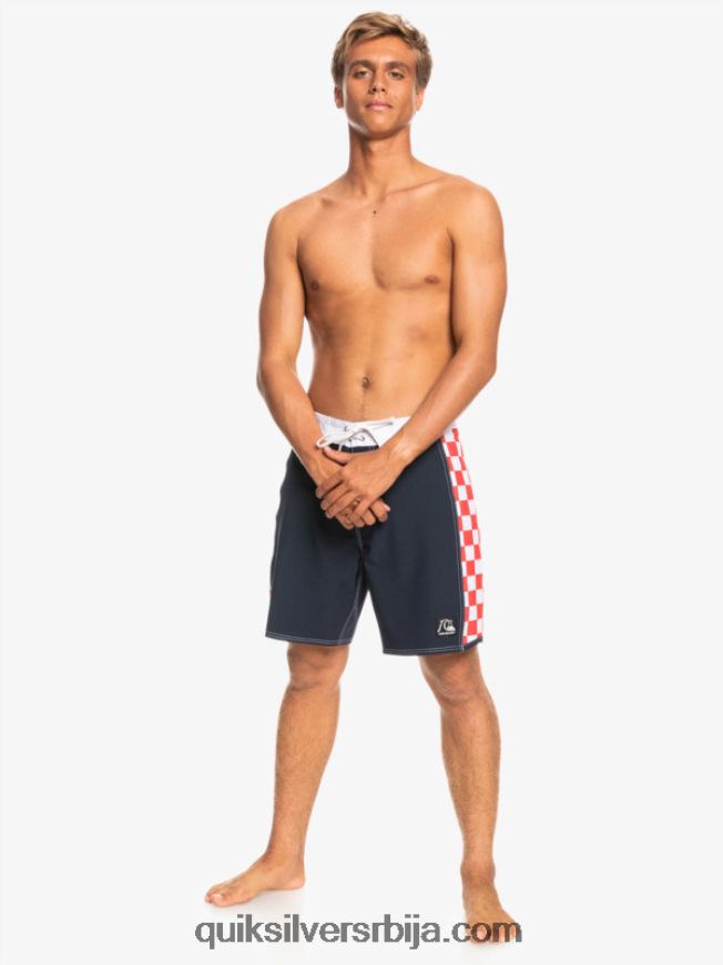 мушкарци Quiksilver оригинал арцх 18 боардсхортс морнарски сако Z824VN1736